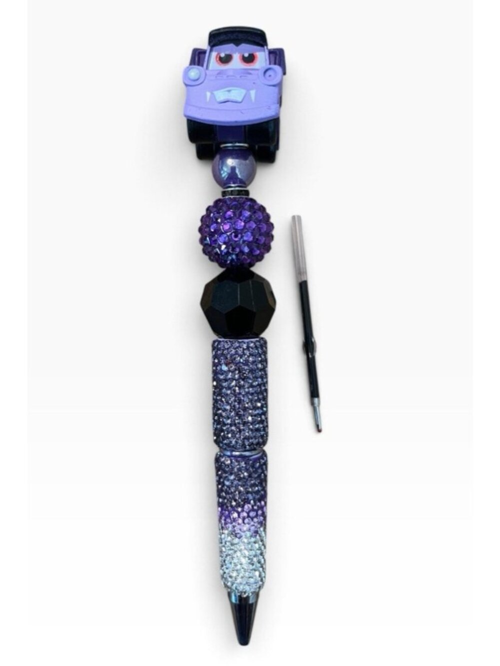 Disney Pixar Cars Vampire Mater Doorables Beaded Pen Purple Tow Truck New